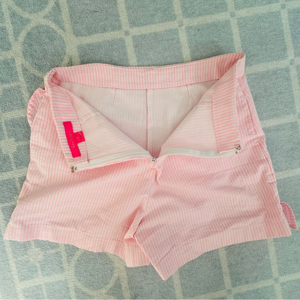 Lilly Pulitzer Faye Skort in Capri Coral Seersucker size 0 like new - Picture 8 of 14